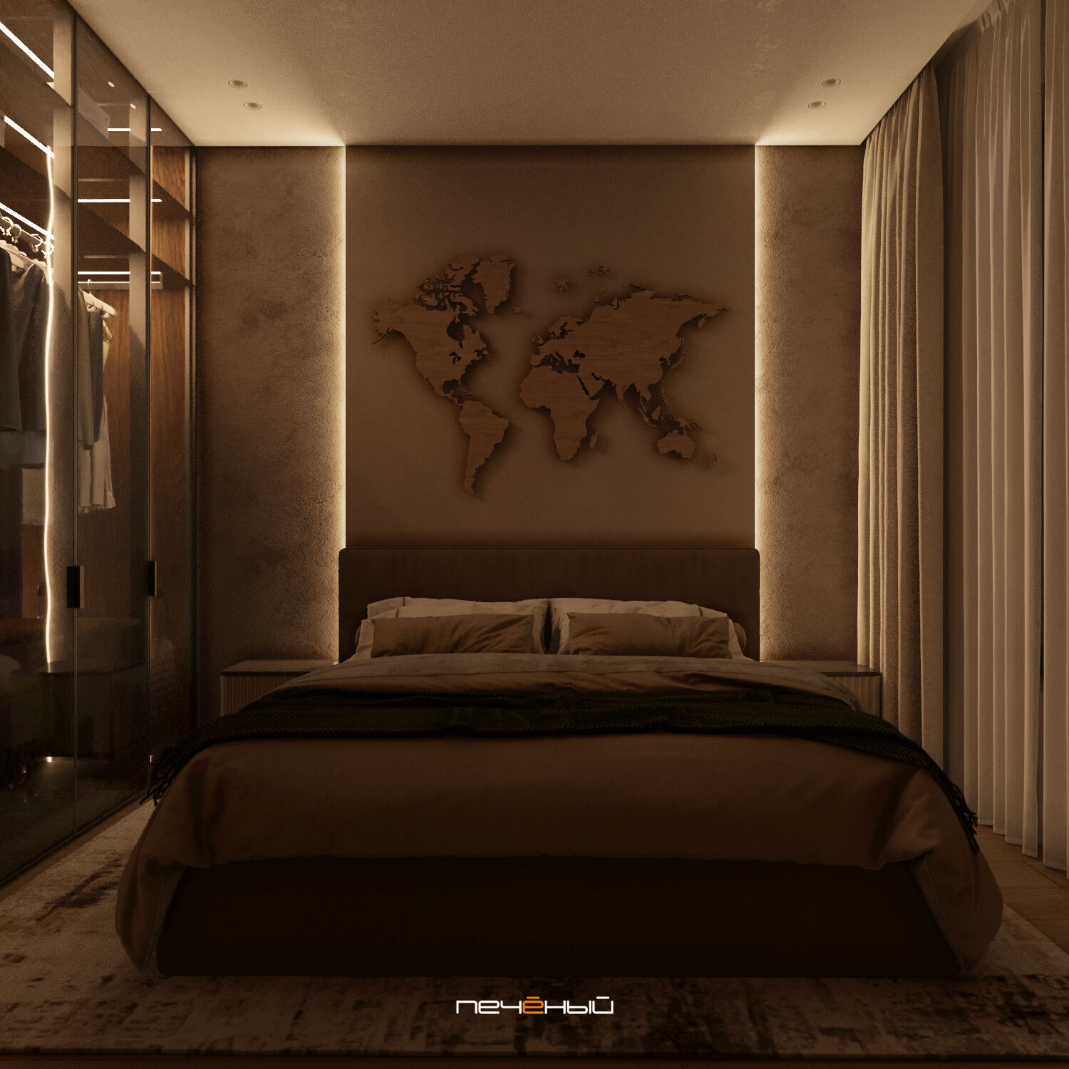  Дизайн бежевой спальни 2023