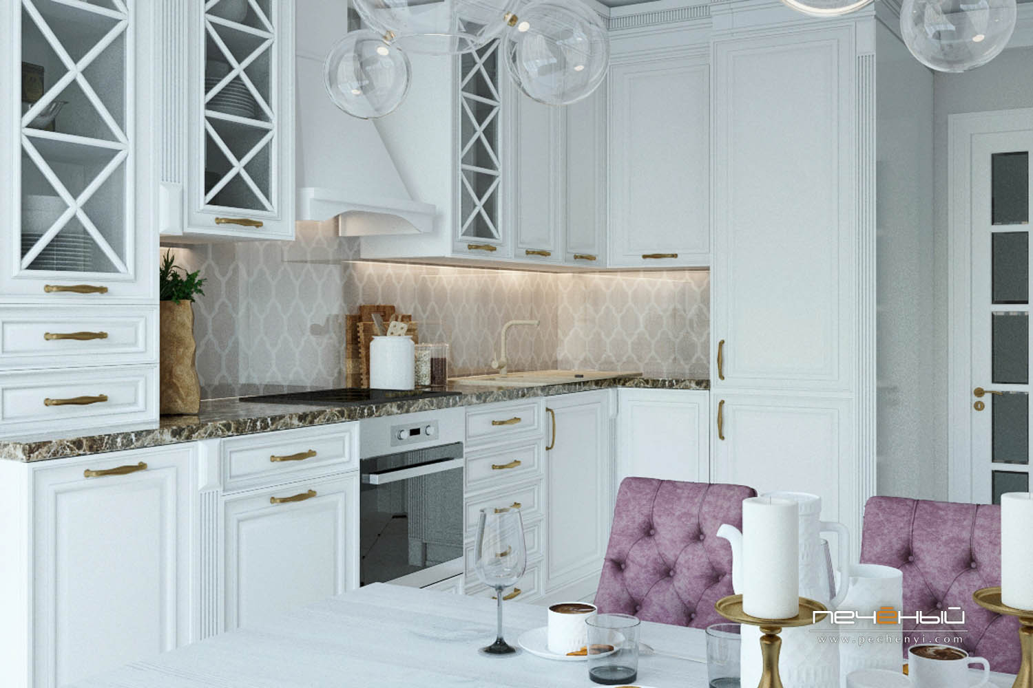 Красивый дизайн квартиры - Кухня