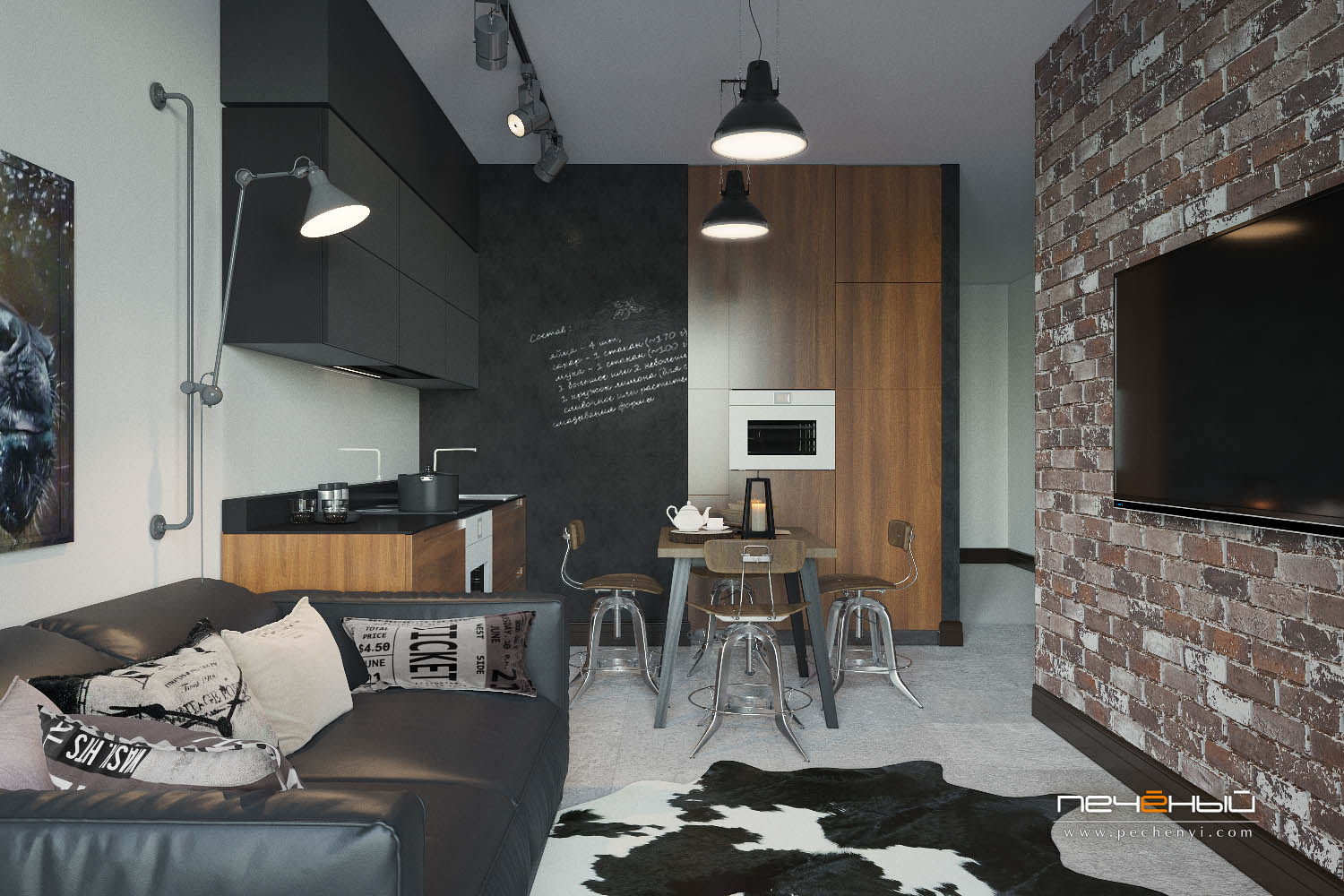 Красивый дизайн квартиры - Кухня