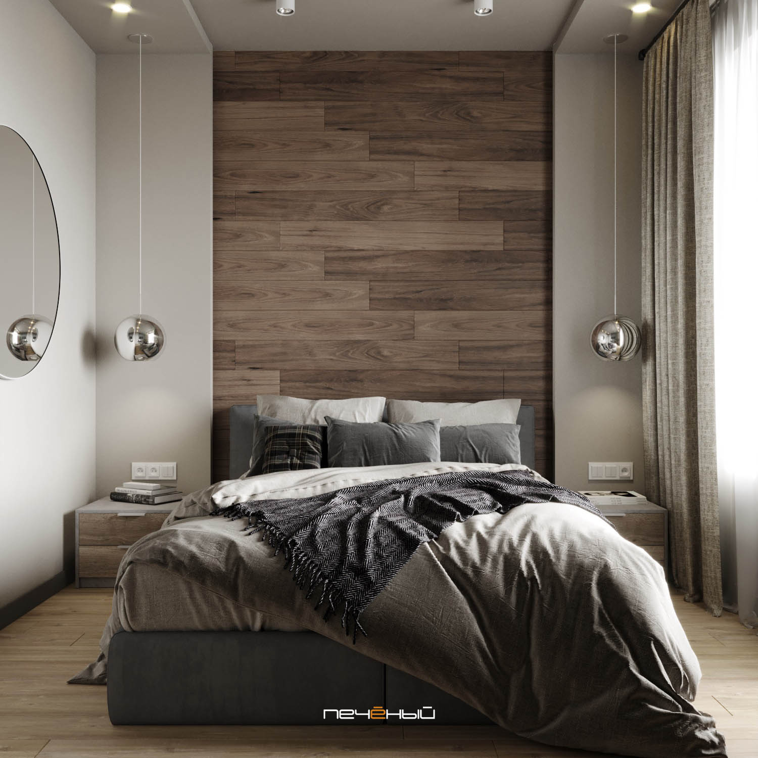 Дизайн спальни в трёхкомнатной квартире (103 фото)