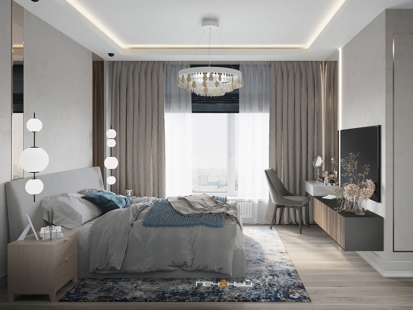Оформление и дизайн спальни в современном стиле
